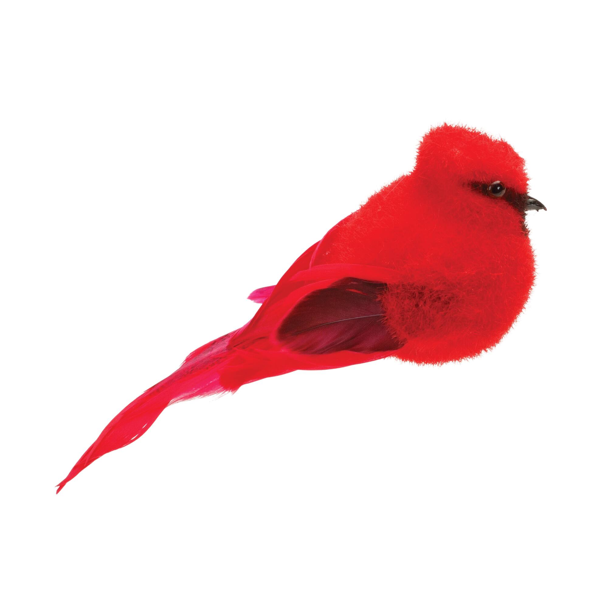 Red Feathered Cardinal Bird Shelf Sitter, 12ct.
